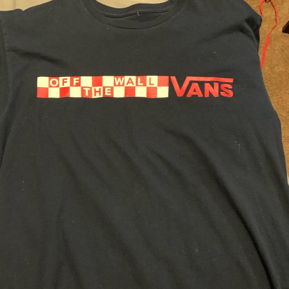 Navy blue vans tee